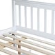 preview thumbnail 22 of 20, Twin Over Full Rubber Wood Bunk Bed with Trundle,Convertible Ladder and Guardrail
