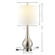 preview thumbnail 26 of 28, Grant 24" Modern Classic Gourd Iron LED Table Lamp with Pull-Chain with Dual USB Charging Port, by JONATHAN Y (Set of 2)