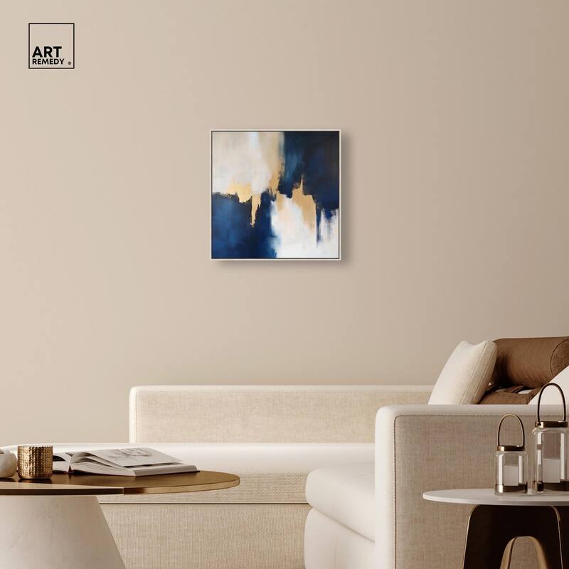 Indigo Aurelian Canvas by Art Remedy