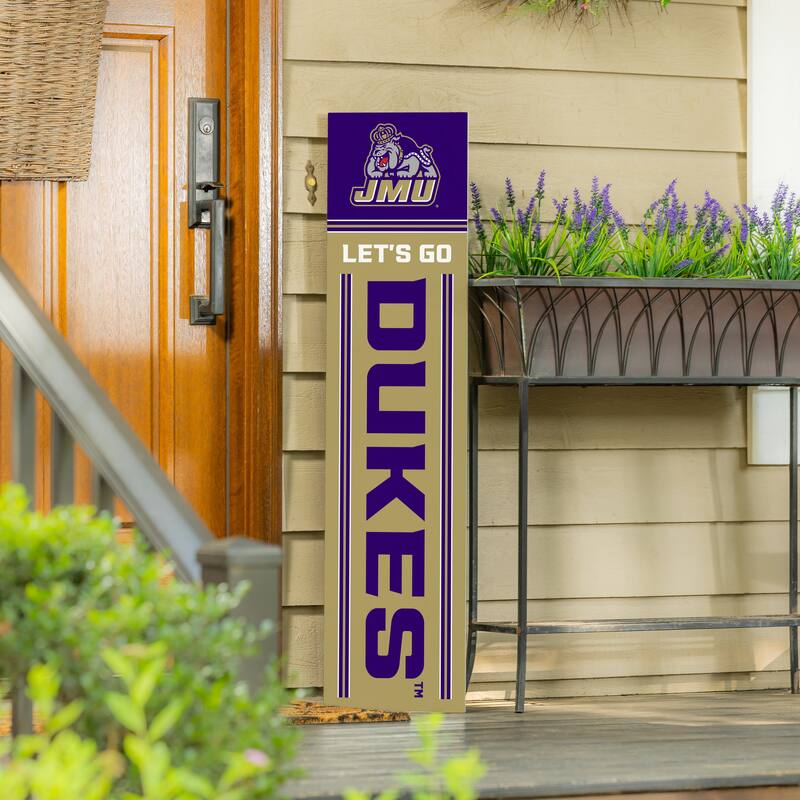 47" Double Sided Seasonal Porch Leaner, James Madison University - 47" x 11.25"
