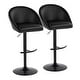 preview thumbnail 10 of 84, Porch & Den Livesey High Back Adjustable Bar Stool with Rounded T Footrest (Set of 2)