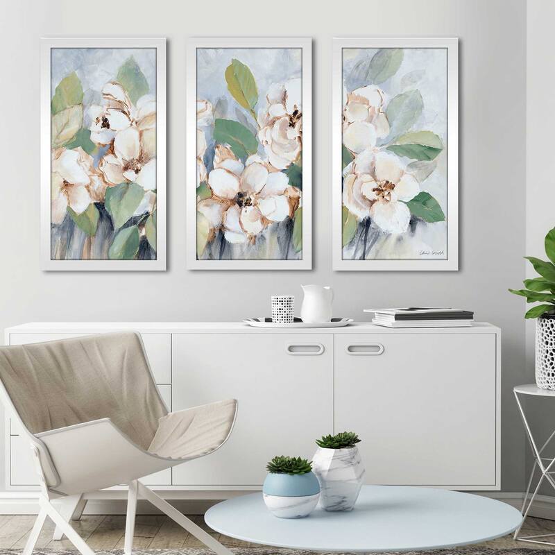 "Modern Fleurs" 3 Piece Print on Acrylic