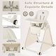 preview thumbnail 11 of 23, Babyjoy 4-in-1 Foldable Baby High Chair Height Adjustable Feeding - 32'' x 23'' x 42''