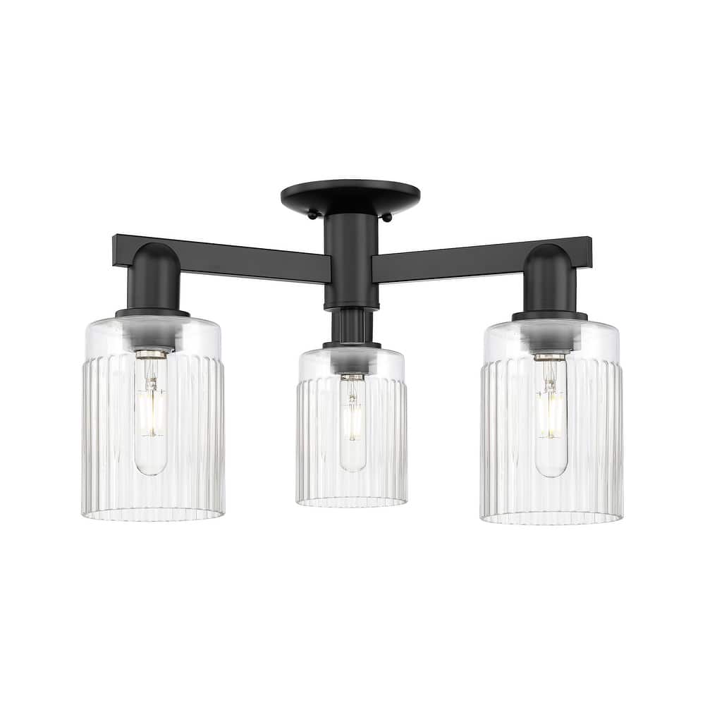 Innovations Lighting 716-3F-11-22 Hadley Semi-Flush Hadley 3 Light 22"