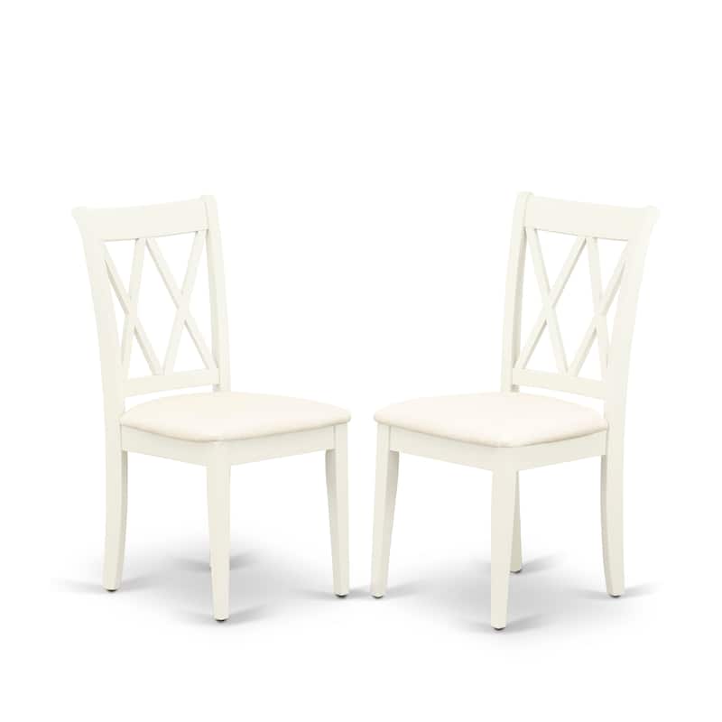 East West Furniture Dining Set - a Dining Table and Dining Room Chairs - (Finish & Pieces Option)