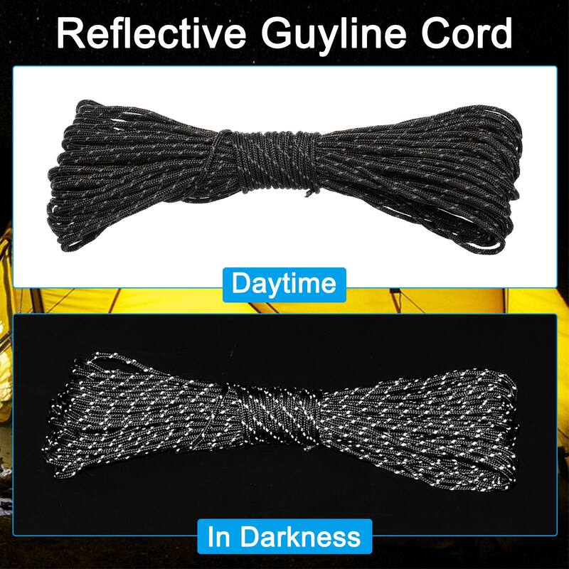 Reflective Guyline Camping Paracord Tent Cord Guyline Rope