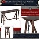 preview thumbnail 20 of 20, Home Kitchen Dining Bar Table Set with 3 Padded Stools Multi-Functional Solid Wood Breakfast Nook with USB Ports & Power Strip
