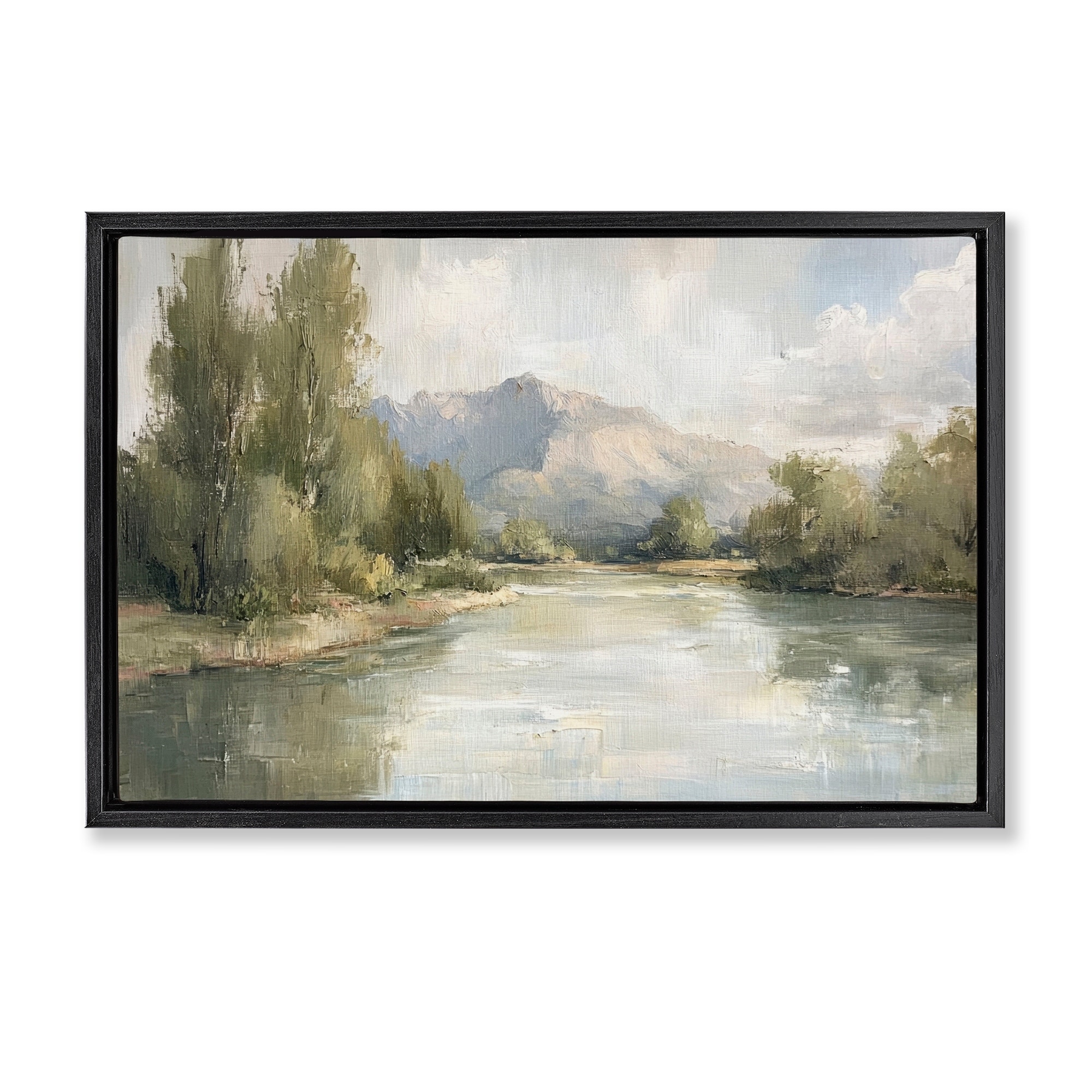 Stupell Where The River Goes Framed Floater Canvas Wall Art Design By Petal Prints Design