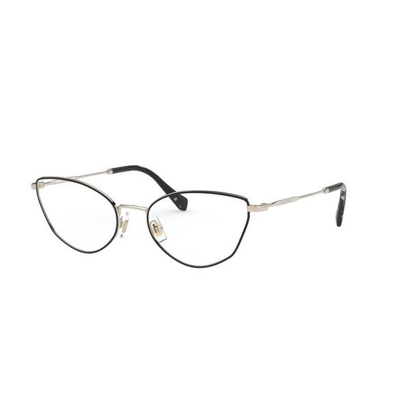 Miu Miu Mu 51sv Aav1o1 54 Pale Gold Black Womens Cat Eye Eyeglasses Overstock 31494588 The miu miu brand is urban, young, sophisticated and sensual, an alternative vision, a new classic. miu miu