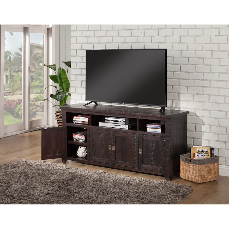 Nantucket 65-Inch Wide Solid Wood TV Stand with Storage