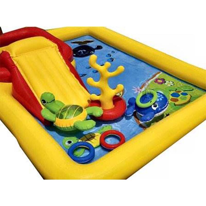 Intex 57454EP-DD Ocean Island Play Center Inflatable Wading Pool with Games - 14.8