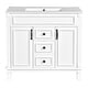 preview thumbnail 47 of 143, 36'' Bathroom Vanity with Top Sink, Freestanding Vanity Set with Mirror Cabinet