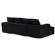 preview thumbnail 3 of 36, UIMOSO Modular Sectional Sofa, Modular Sofa Deep Seat, Cloud Sectional Couch with High Rebound Sponge and Density Black U Shaped, 100.7 inch