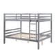 preview thumbnail 29 of 40, Full over Full Wooden Bunk Bed, High Guardrail,Ladder, No Box Spring