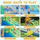 preview thumbnail 8 of 7, Oxford Cloth Inflatable Castle Bounce House In Blue And Yellow With Double Slides, Climbing Wall And Water Pool - N/A