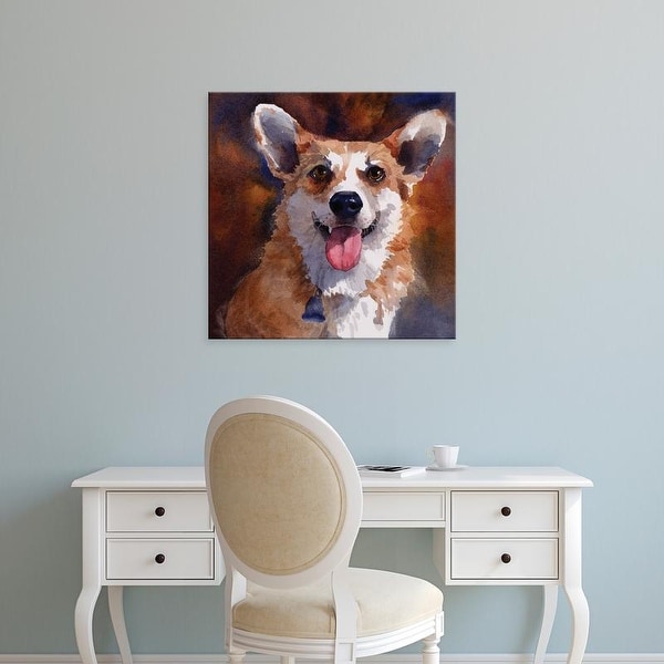 Easy Art Prints Edie Fagan's 'Ben Welsh Corgi' Premium Canvas Art