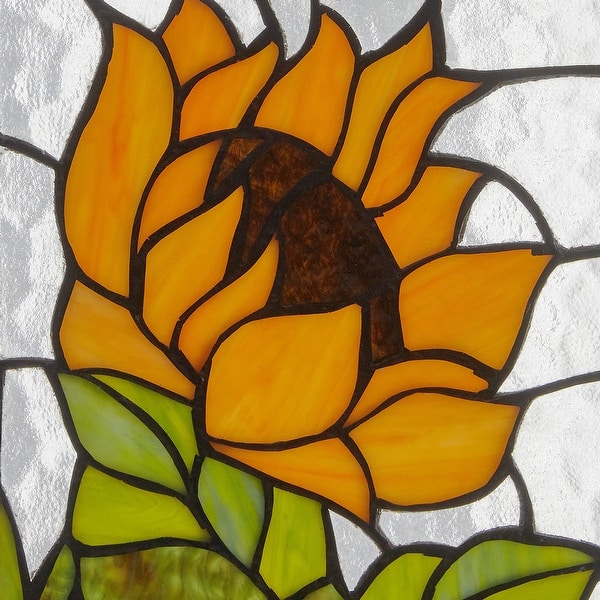 stained glass sunflower template