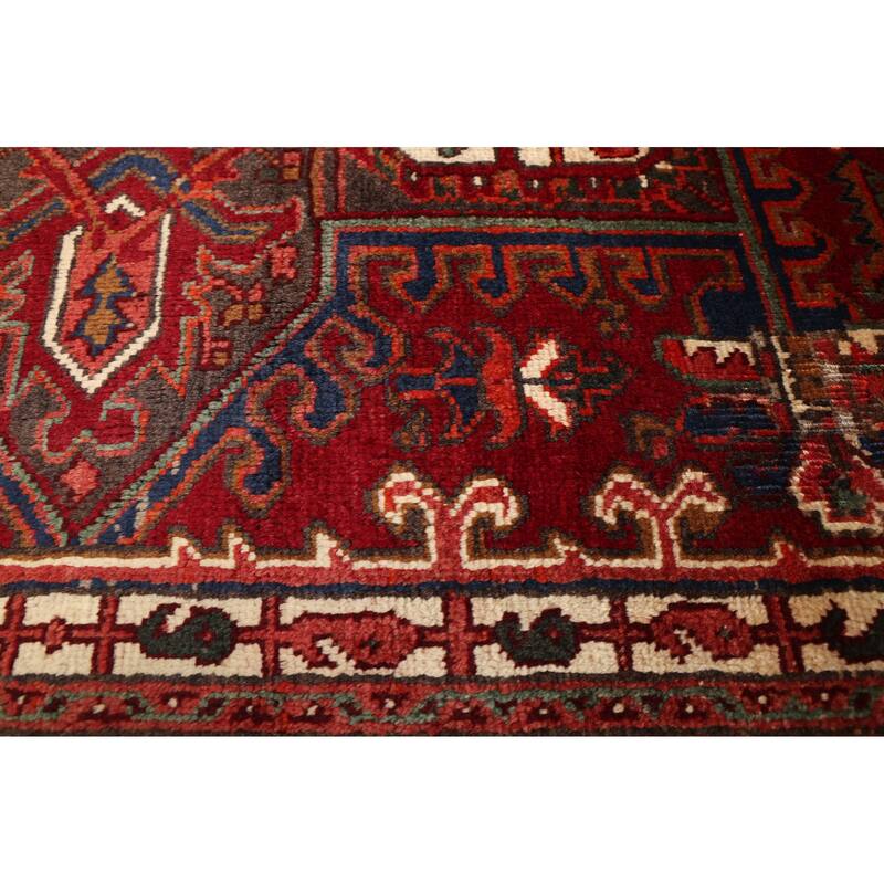 ECARPETGALLERY Hand-knotted Sarabi Dark Red Wool Rug - 7'10 x 11'3