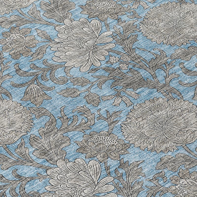HomeRoots Floral Transitional Rectangle Outdoor Rug