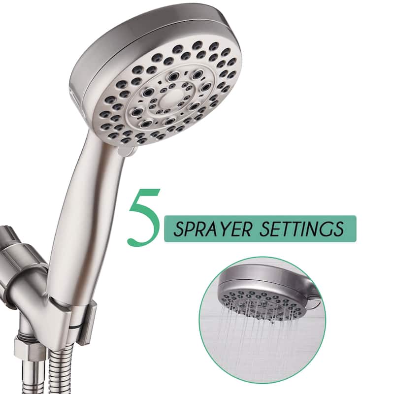 High Pressure Handheld Shower Head with Massage and Mist Spray - 59"