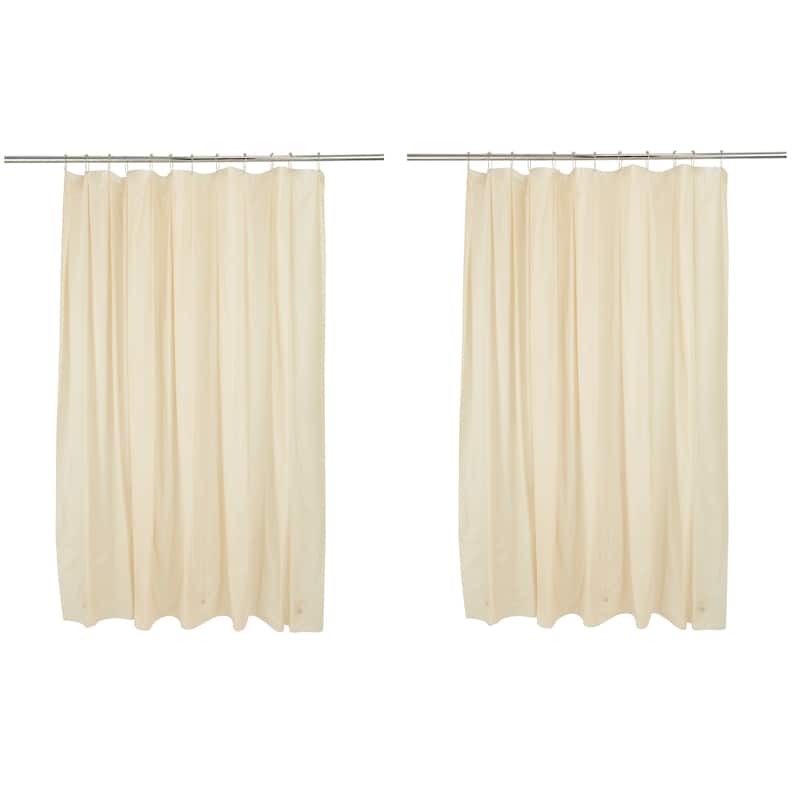 Bath Bliss 2 Pack Shower Liner - Beige