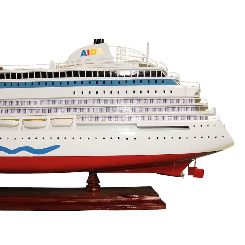 MS AIDA BELLA Painted Medium Cruiseship Model