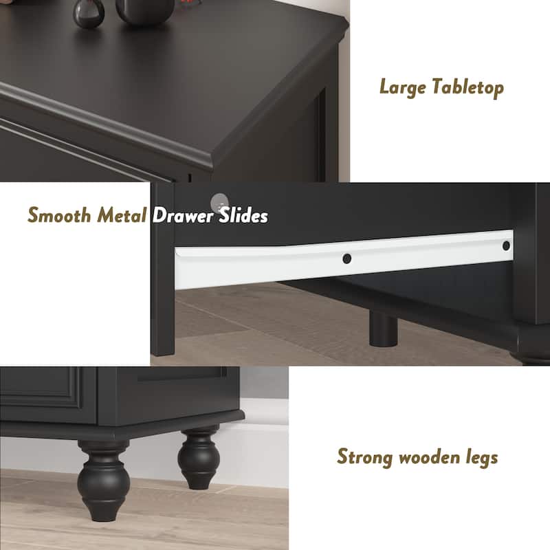 63"W Wood Dresser Bedroom Storage Drawer Organizer Closet 9 Drawer