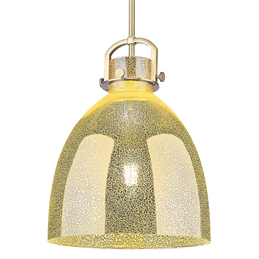Innovations Lighting 410-1SL-G412-14ME Newton Bell 14" Wide Pendant