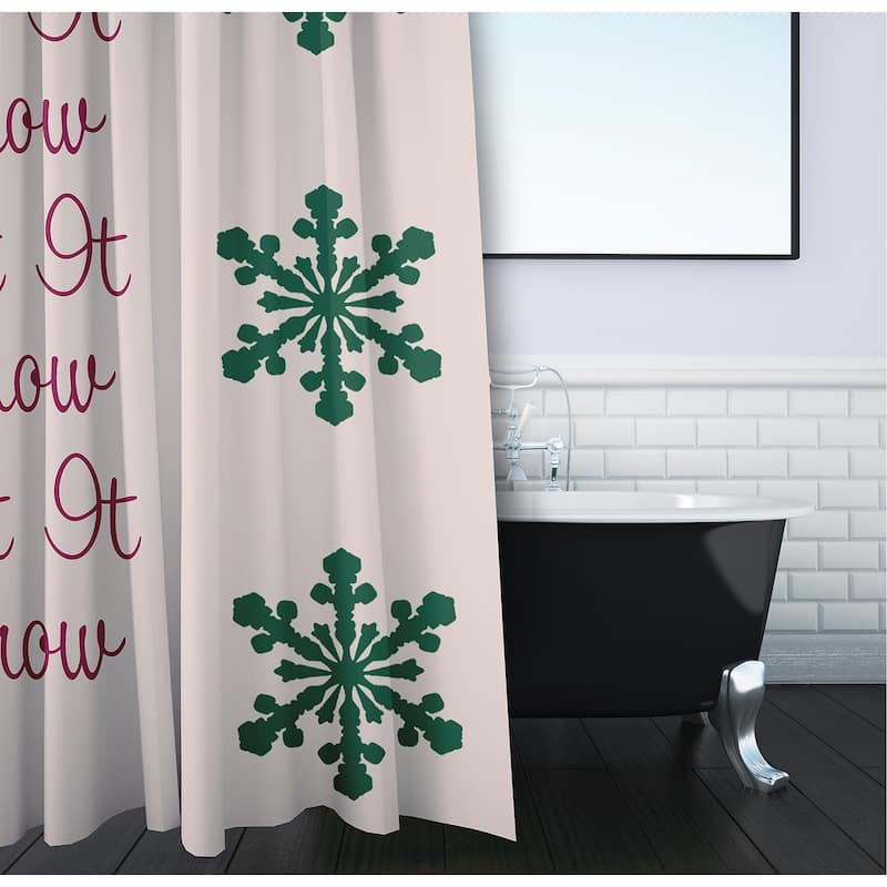 Let It Snow Shower Curtain
