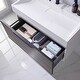 preview thumbnail 15 of 117, Vegadeo Bath Vanity with One-Piece Composite Stone Sink Top