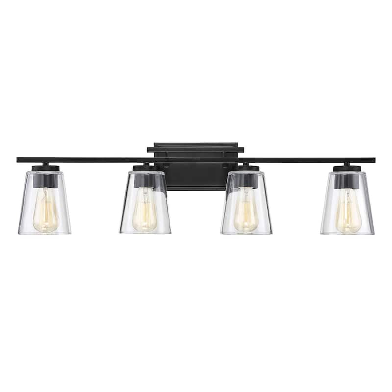 Savoy House Calhoun 4 Light 32" Wide Bathroom Vanity Light - Black