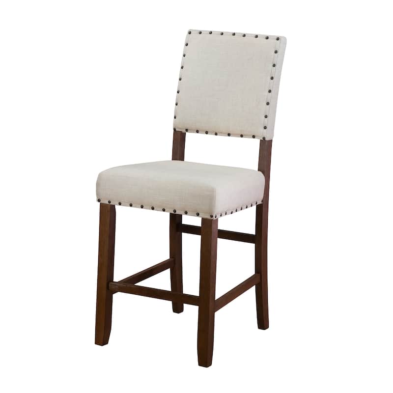 Tays Rustic Brown Counter Height Chairs (Set of 2) by Furniture of America