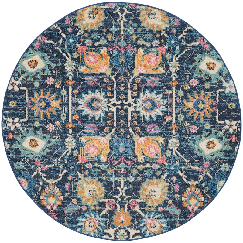 Nourison Passion Boho French Country Floral Area Rug.
