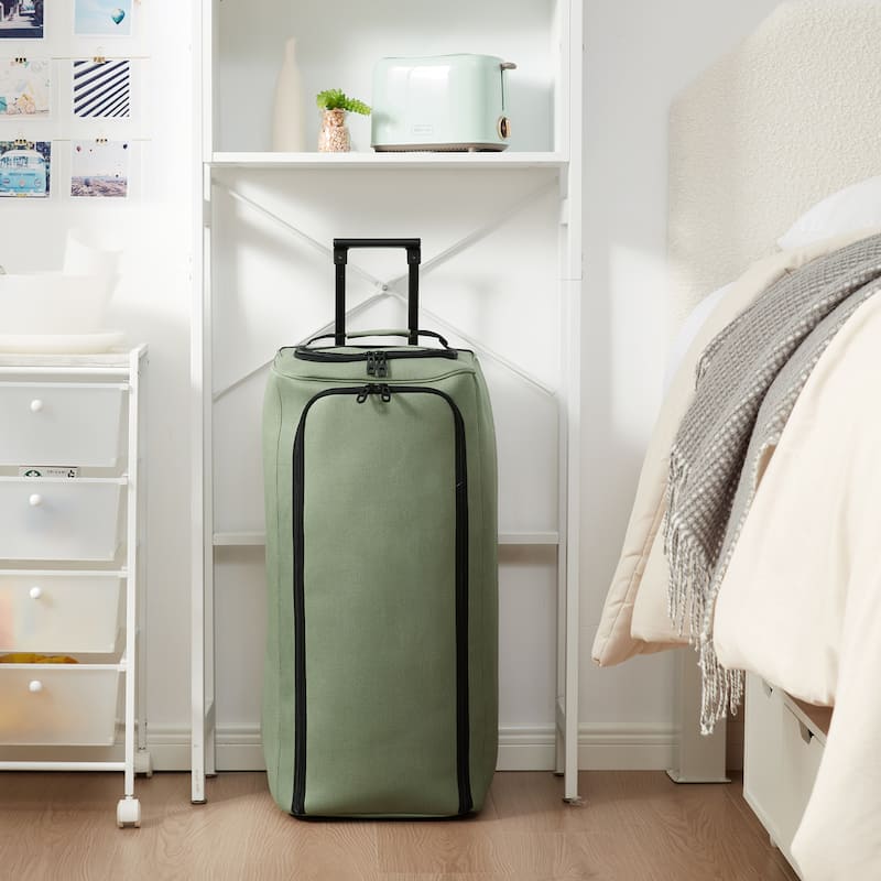 Gomie - Duffle Laundry Bag with Wheels - Green