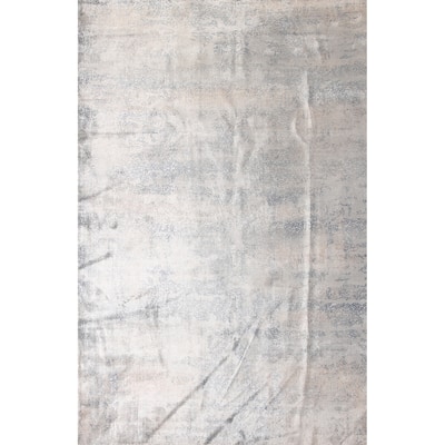 All-Over Abstract Modern Area Rug Handmade Wool Carpet - 6'6" x 9'10"