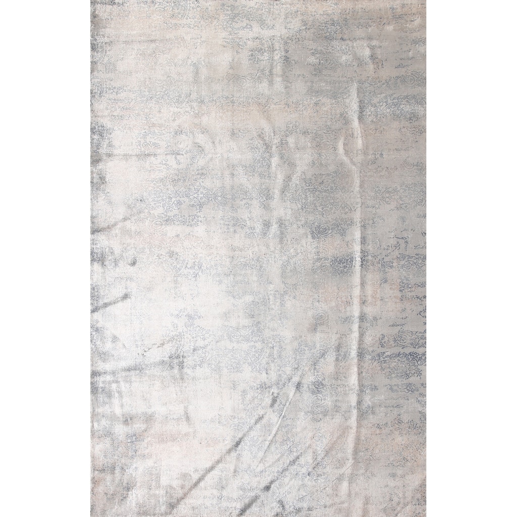 All-Over Abstract Modern Area Rug Handmade Wool Carpet - 6'6" x 9'10"