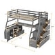 preview thumbnail 54 of 52, Merax Twin Size Loft Bed with with 7 Drawers 2 Shelves and Desk