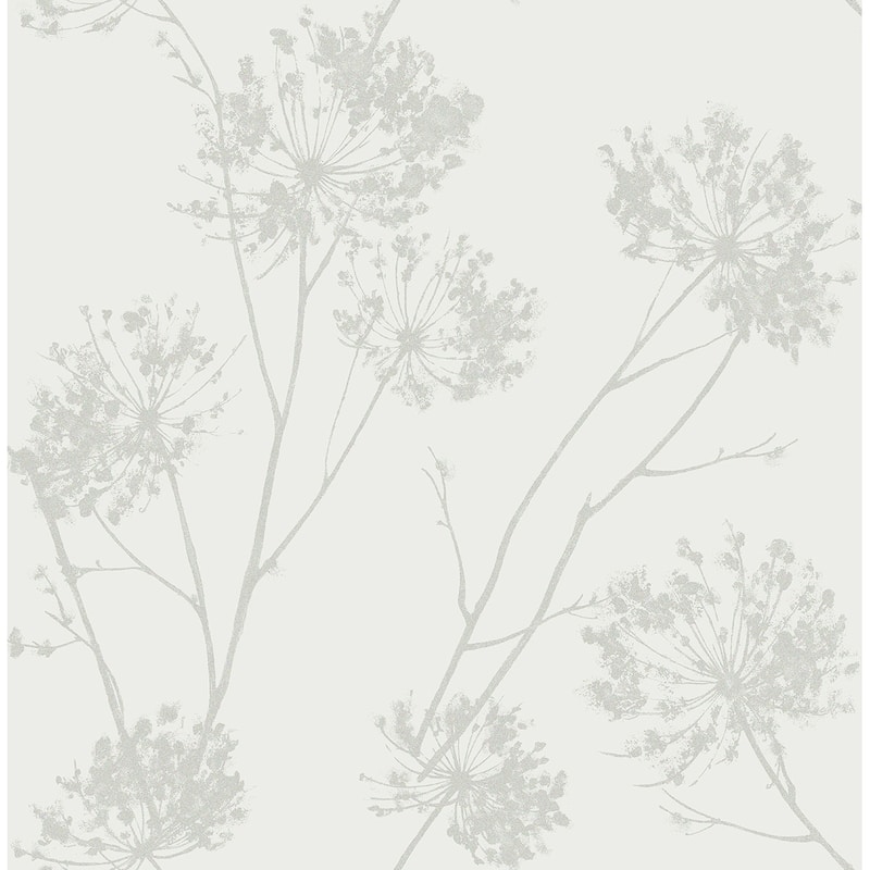 Seabrook Designs Wild Grass Glass Beaded Unpasted Wallpaper