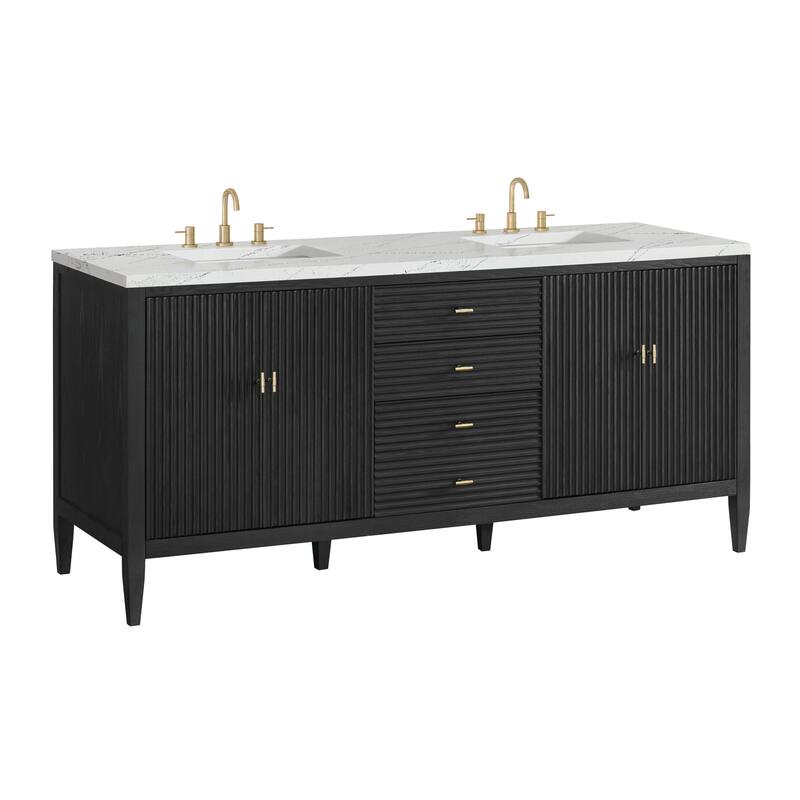 James Martin Vanities 485-V72-3ENC Myrrin 72" Double Basin Wood Vanity