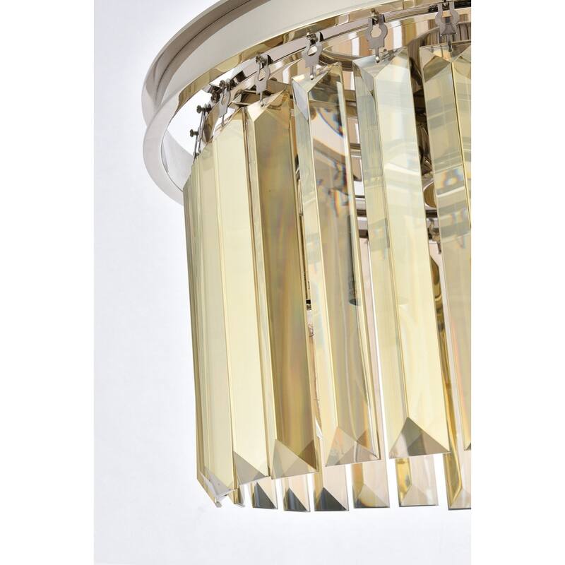 Royce Edge 3-Light Polished Nickel Pendant
