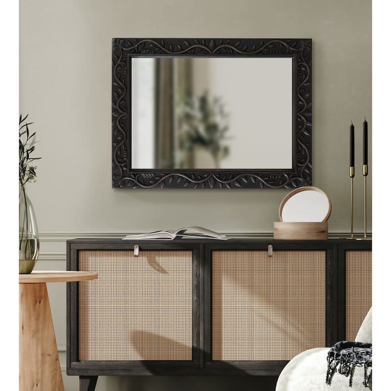 Kate and Laurel Natesa Carved Wood Mirror