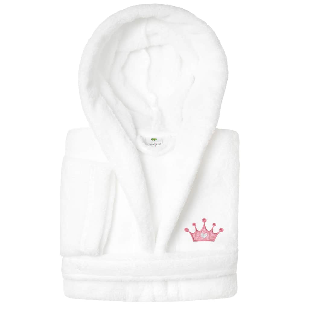 Sweet Kids 100% Polyester SUPER PLUSH Double Brushed Hooded Bathrobe - CROWN