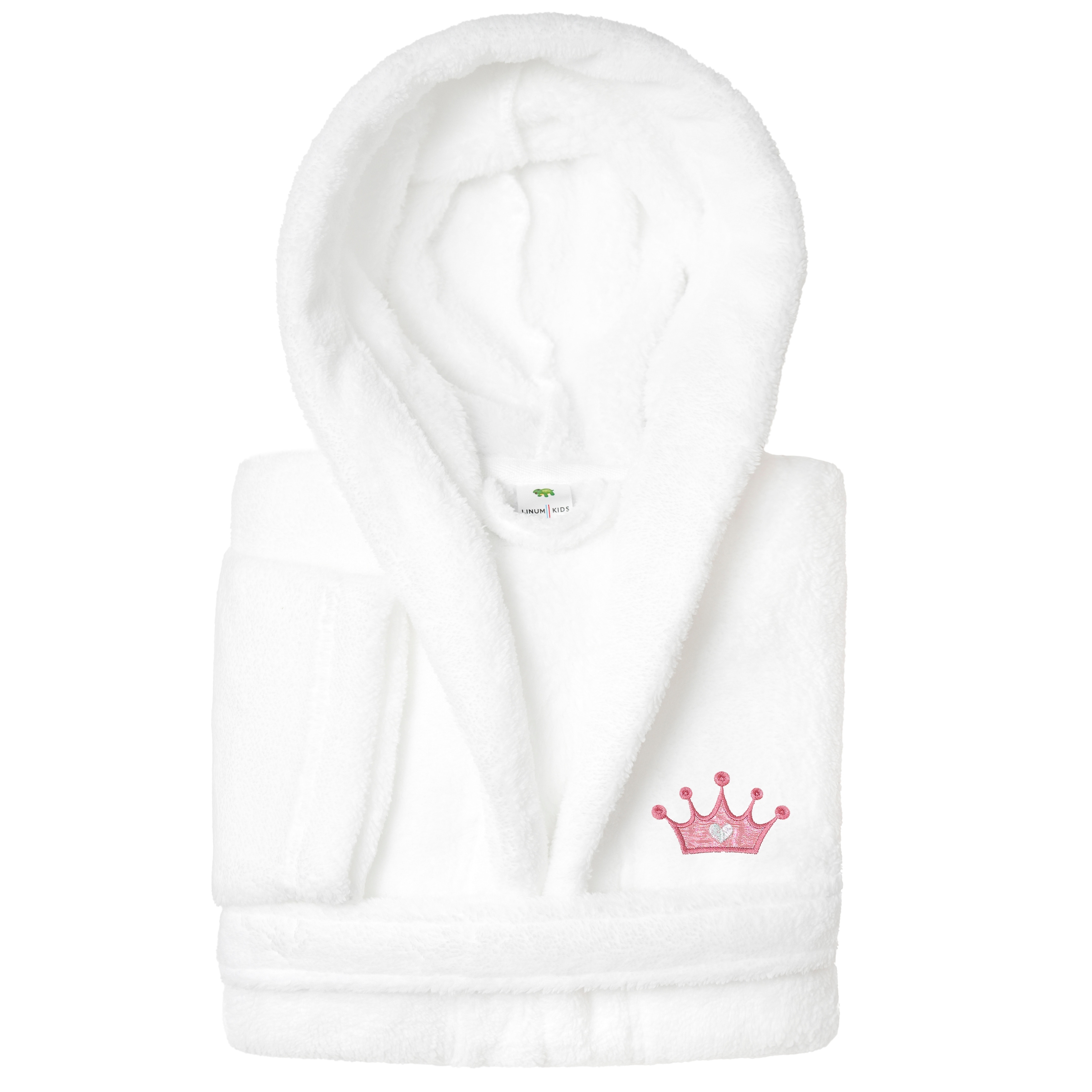 Sweet Kids 100% Polyester SUPER PLUSH Double Brushed Hooded Bathrobe - CROWN