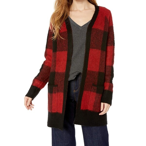 lucky brand printed knit cardigan