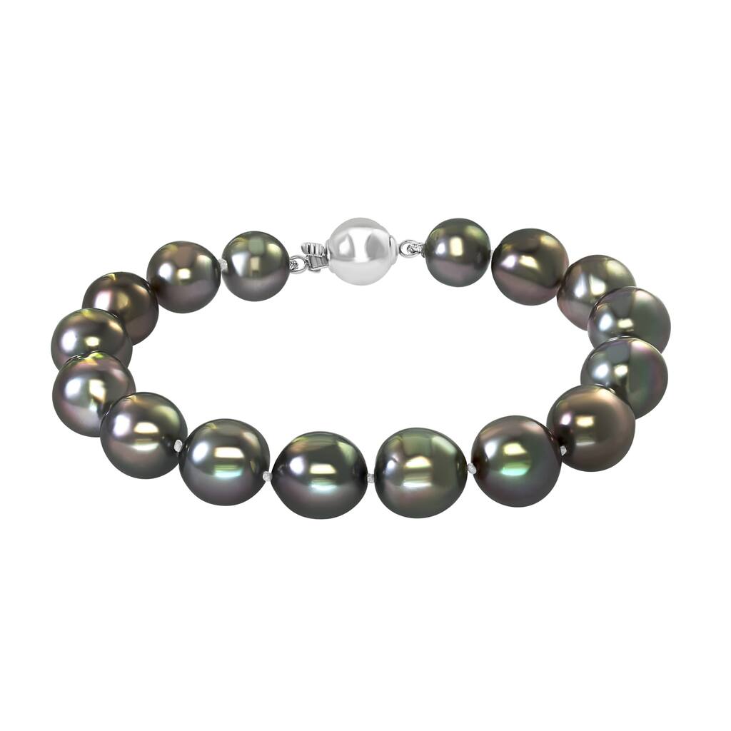 EFFY 18K White Gold Tahitian Pearl Bracelet