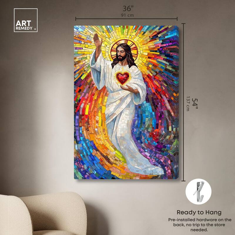 Blocks of Benediction II Canvas by Art Remedy, Gallery Wrapped