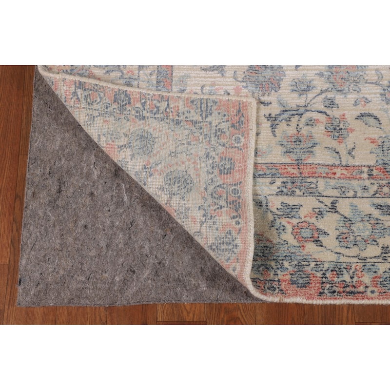 Floral Abstract Oriental Area Rug Hand-Knotted Wool Carpet - 5'3"x 7'6"