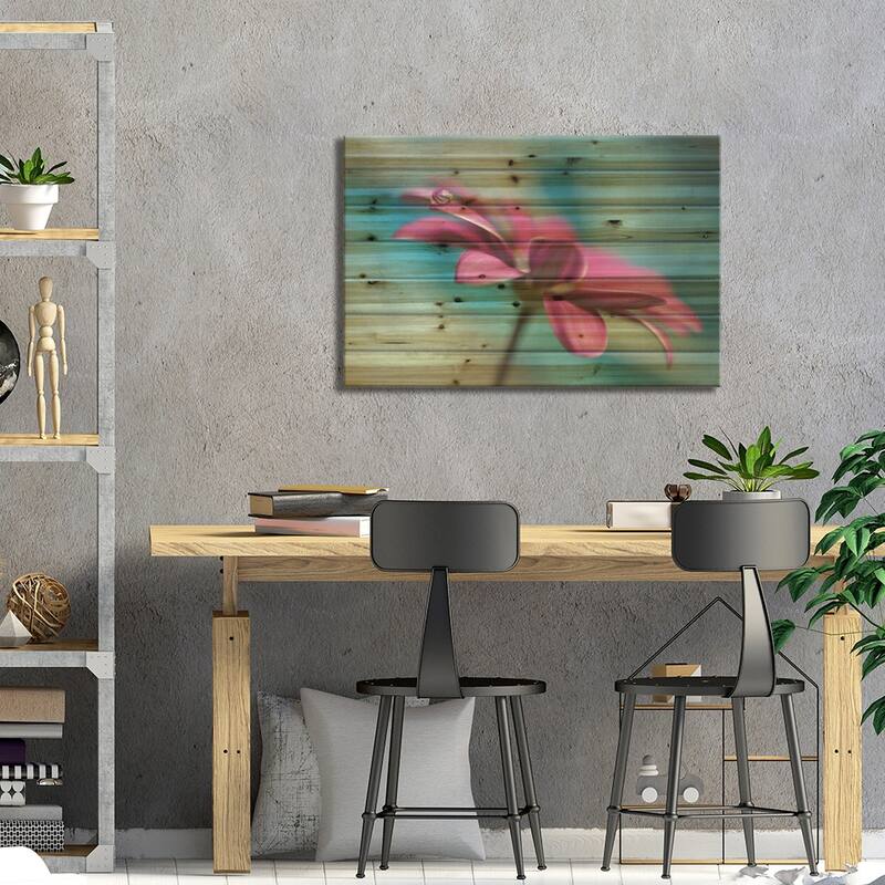 Pattern Drop Print On Wood by Heidi Westum - Multi-Color