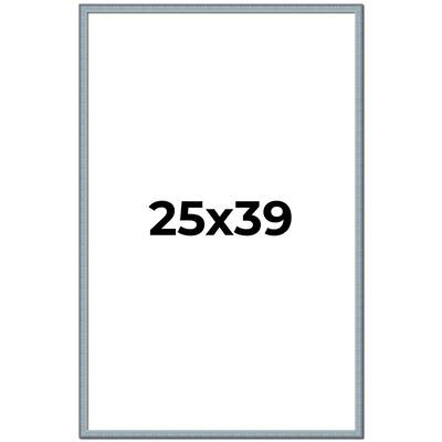 25x39 Frame Rustic Sky Blue Solid Wood Picture Frame | 0.75 Inch