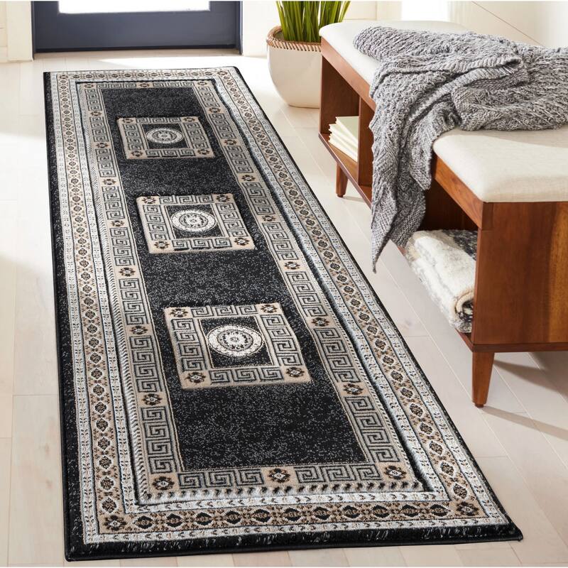 Glamour Collection Polypropylene Area Rug